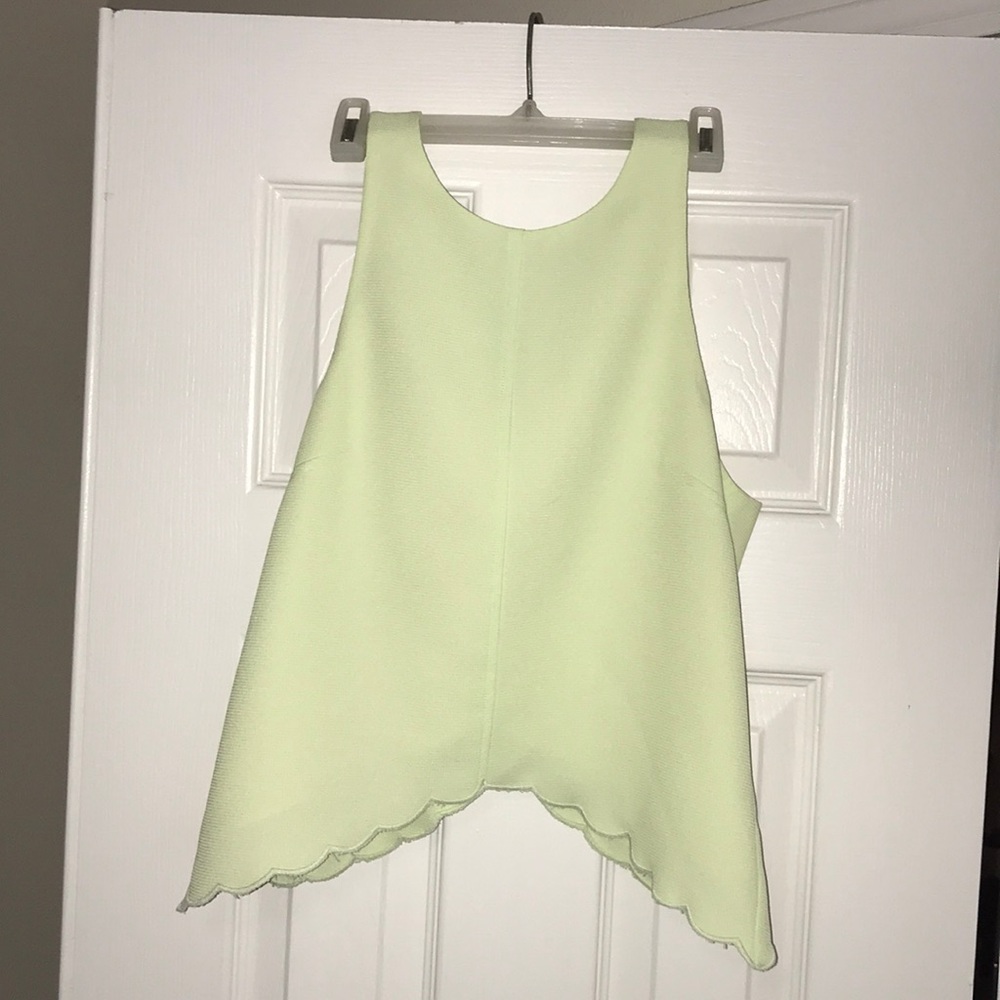 Saylor Scalloped Crop Top